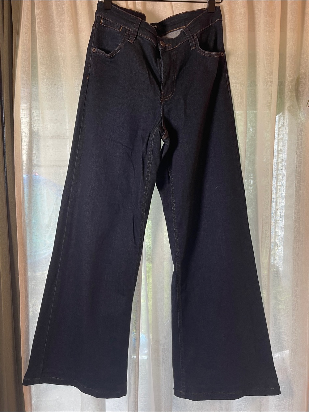 RUTI The Palazzo Jean - Wide Leg Palazzo Jean in Dark Ocean Wash